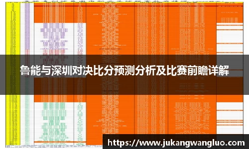 鲁能与深圳对决比分预测分析及比赛前瞻详解